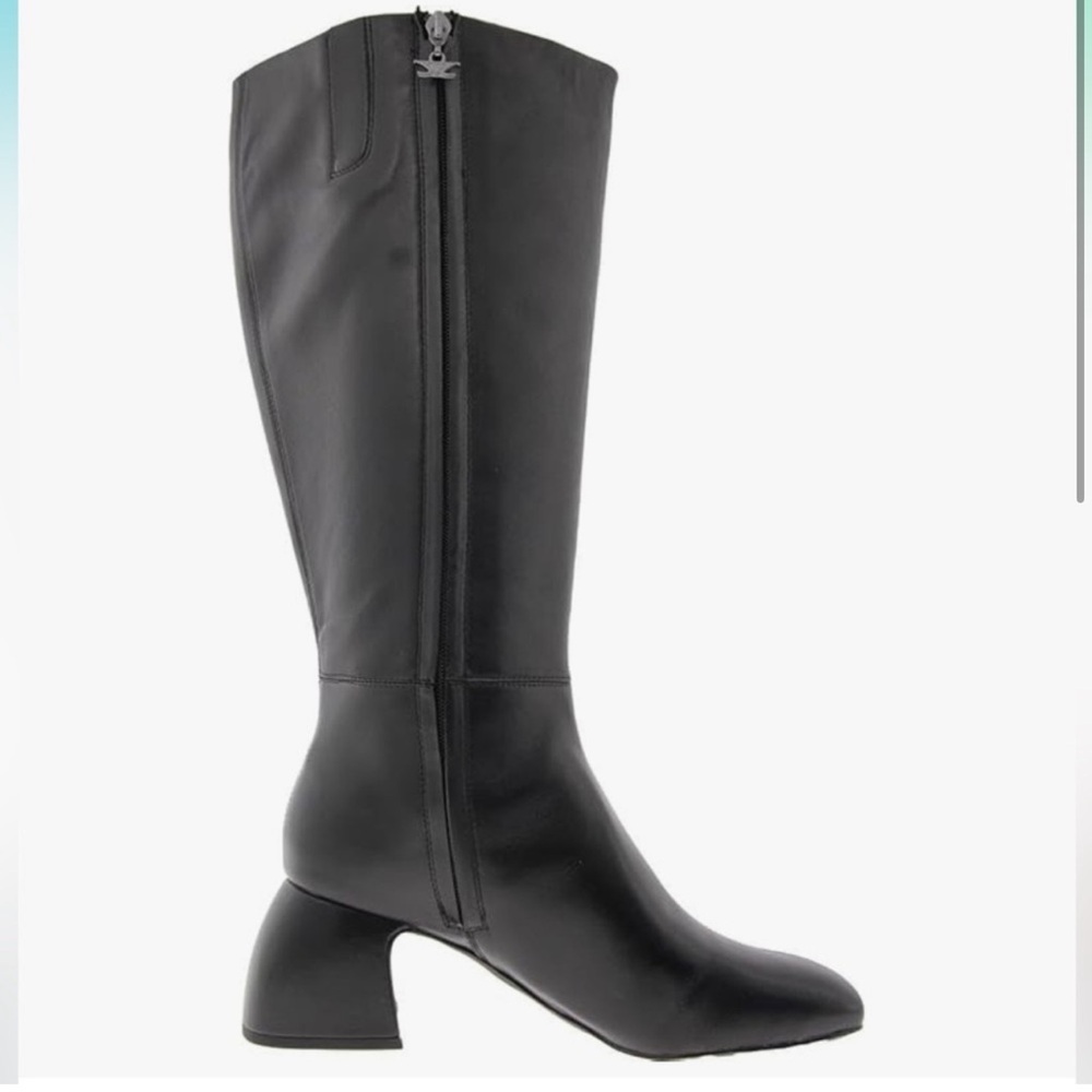 Sam Edelman Circus Leather Knee High Black Boots size 10 New in Box